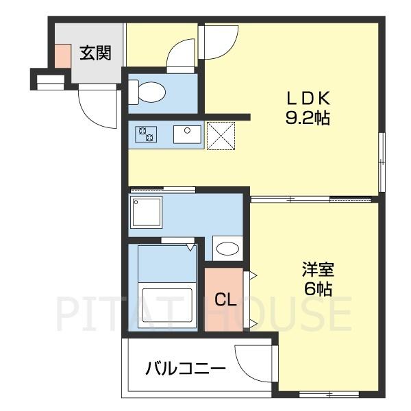 フジパレス和歌山美園（103） 間取り図画像