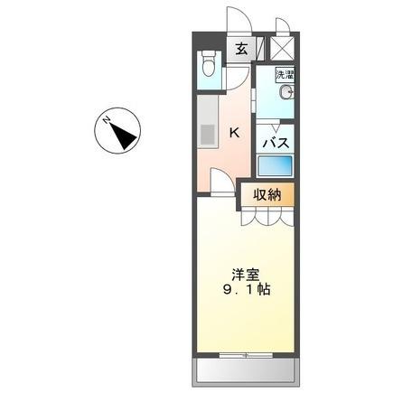 ピースフルモアメルセ（206） 間取り図画像
