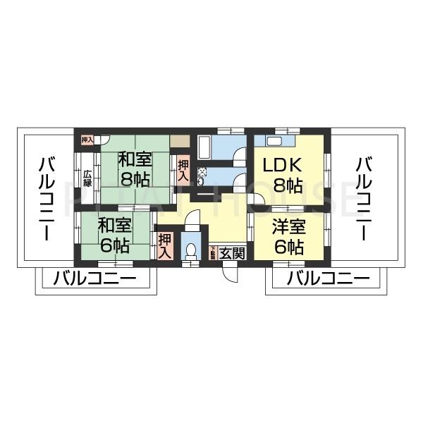 Villa鷹匠（31） 間取り図画像