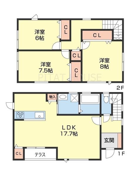 プティ　ヴィル（B） 間取り図画像