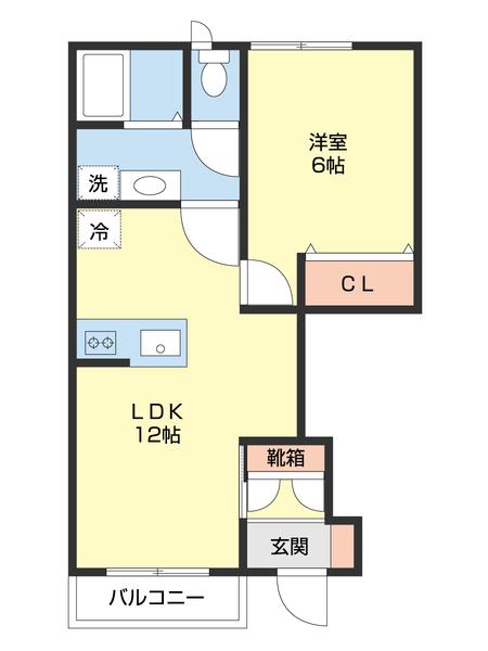 カーザドルチェ（103） 間取り図画像