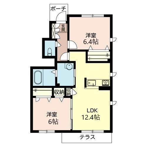 シャーメゾンNANRYU（A101） 間取り図画像