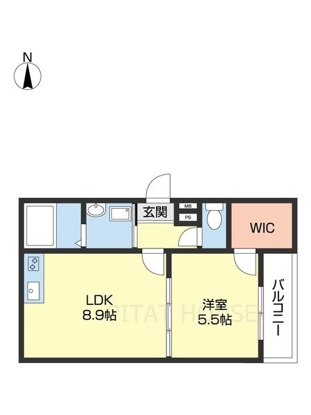 フジパレス吹屋町Ⅱ番館（201） 間取り図画像