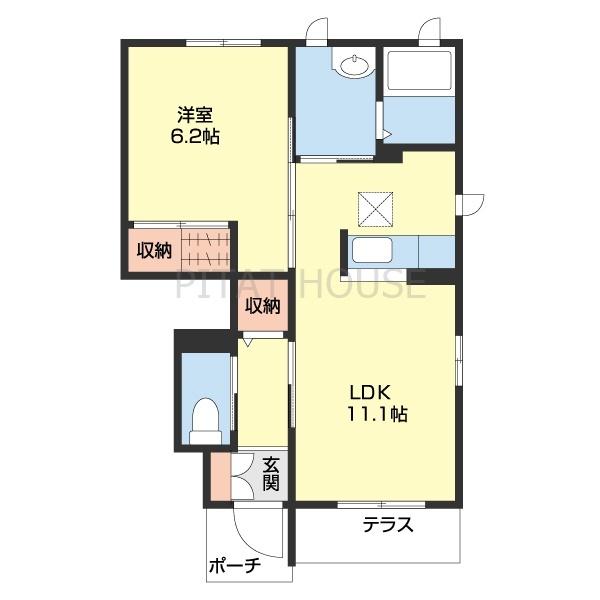 メゾンクレール関戸（106） 間取り図画像