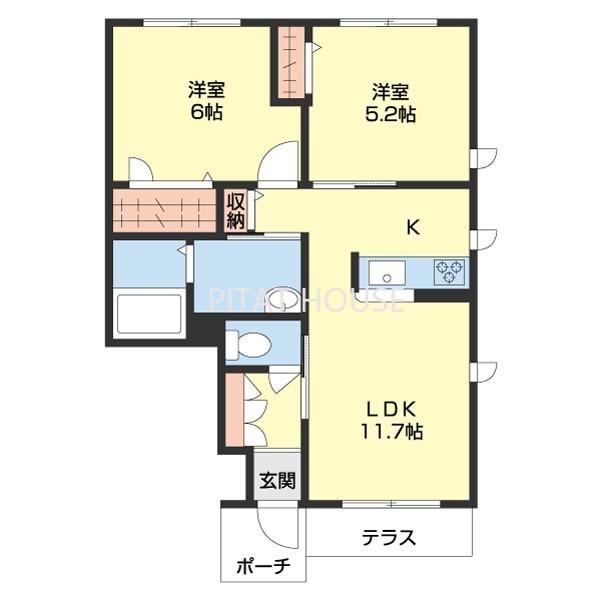 シャーメゾンふみ（102） 間取り図画像