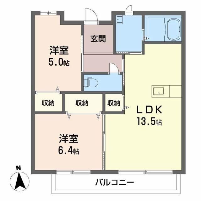 和歌浦ガーデンテラス（105） 間取り図画像