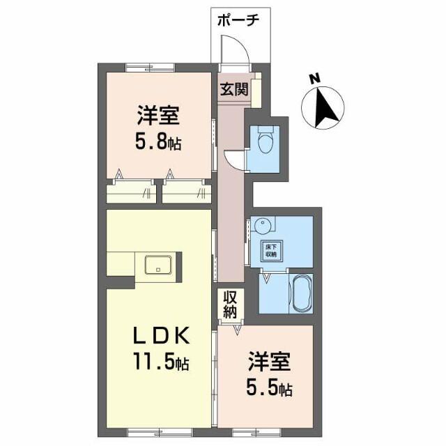 シャーメゾン陽（105） 間取り図画像