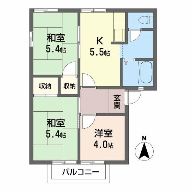 ディアス栄谷（201） 間取り図画像