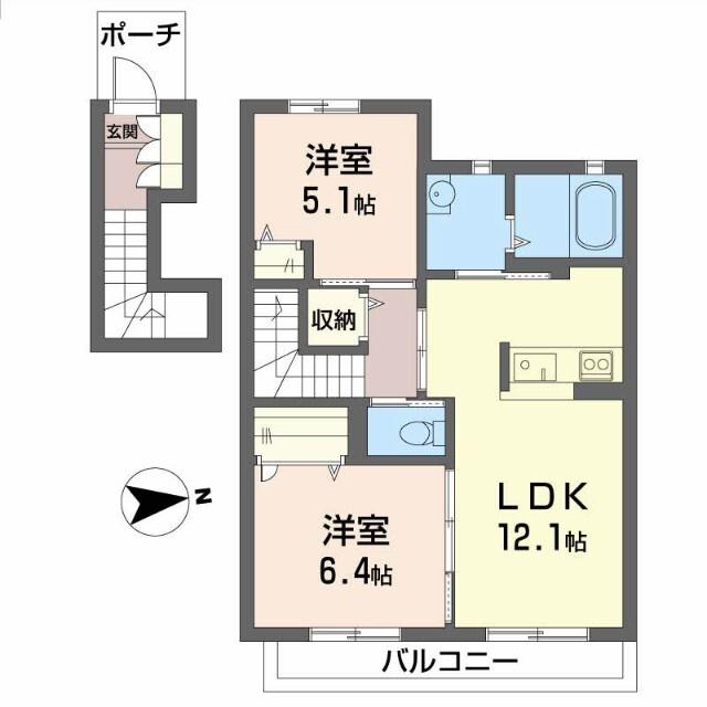 フロントパディー（202） 間取り図画像