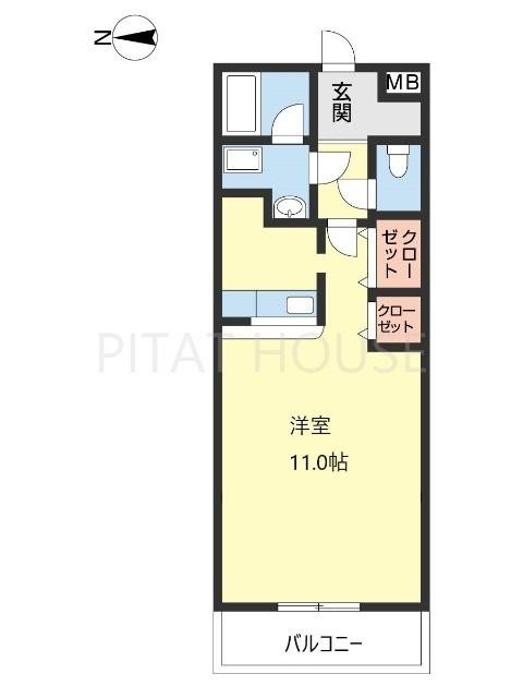 レジデンス四ヶ郷（106） 間取り図画像