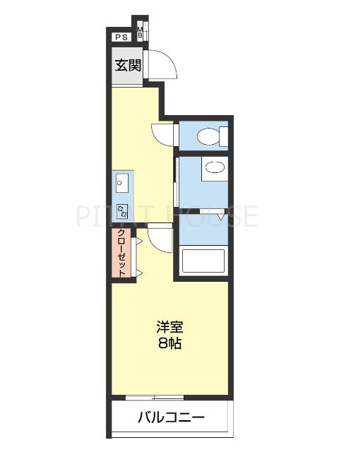 フジパレス新通Ⅱ番館（103） 間取り図画像