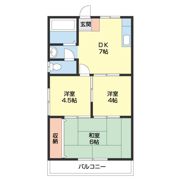 森本マンション 間取り図画像