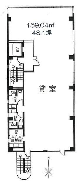 ハピネス六番丁BLG.（2F） 間取り図画像
