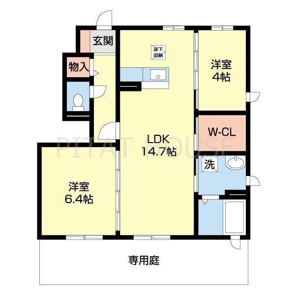 ブランシェS（101） 間取り図画像