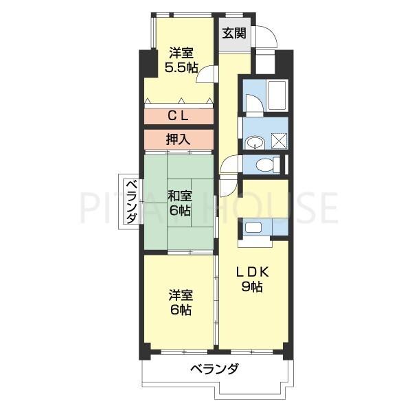 ヤマイチPLAZAサンシティ広瀬（707） 間取り図画像