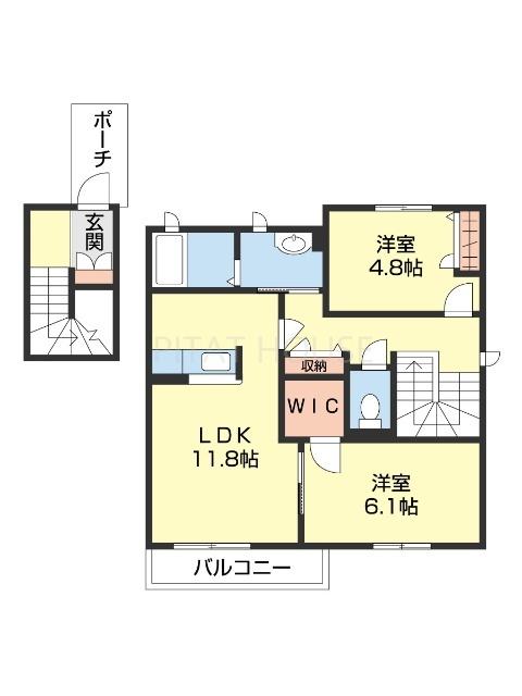シャーメゾンふじいⅠ（205） 間取り図画像