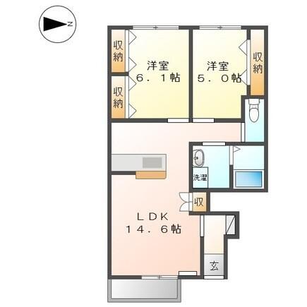 グランアセット上山（101） 間取り図画像