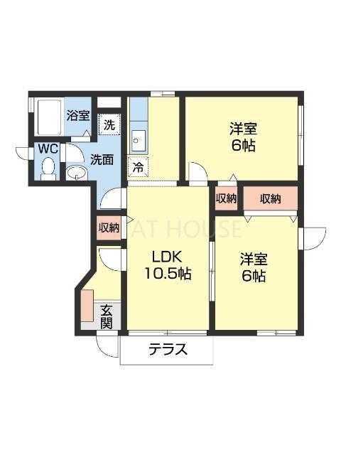 ラグーナ園部（101） 間取り図画像