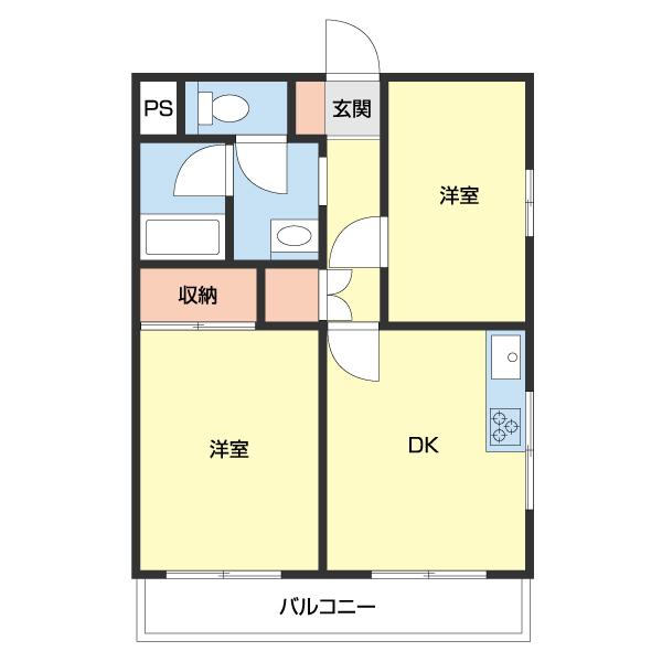 シャルマンフジ砂山（102） 間取り図画像