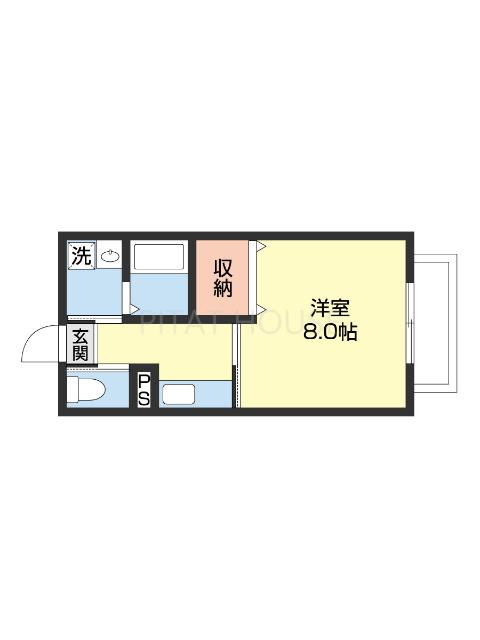 ソルセーナ梅原B棟（202） 間取り図画像
