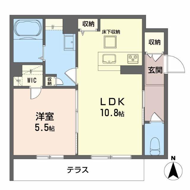 プロヌーブ今福（101） 間取り図画像
