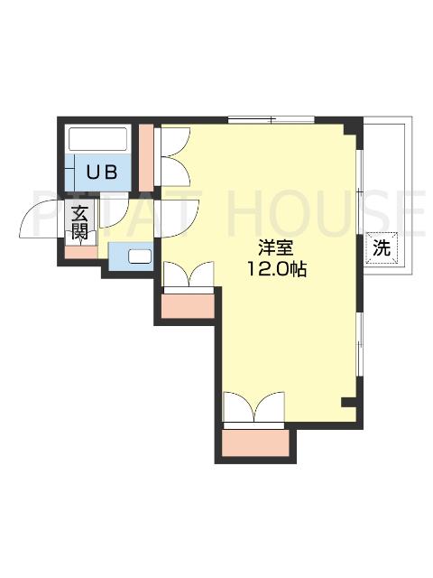 ロイヤルコーポ六十谷（I） 間取り図画像