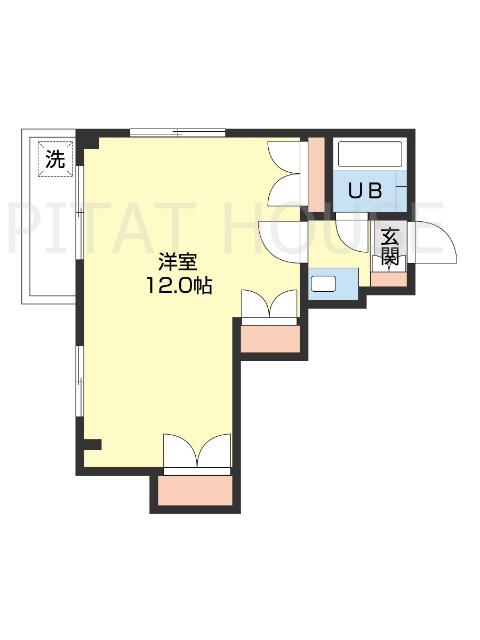 ロイヤルコーポ六十谷（D） 間取り図画像