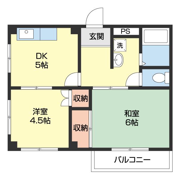 エクセルマンション湊御殿（304） 間取り図画像