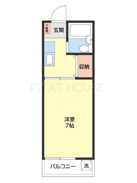 レジデンス小松原（206） 間取り図画像