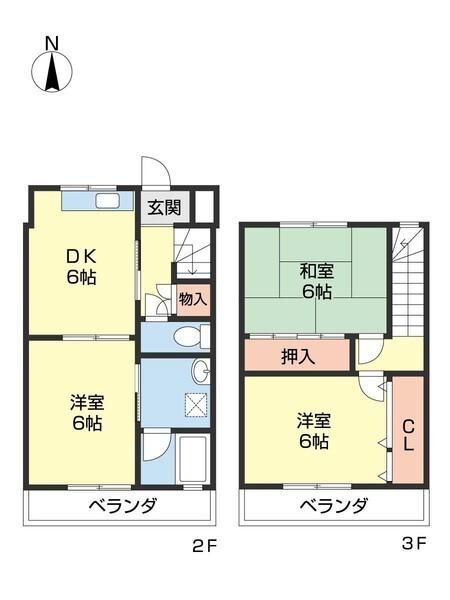 グリーンヒルとまとⅢ（210） 間取り図画像