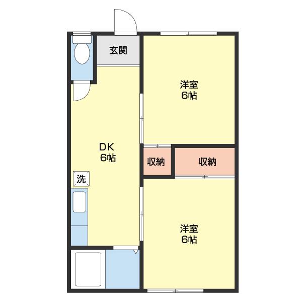 築港ハイツ（202） 間取り図画像