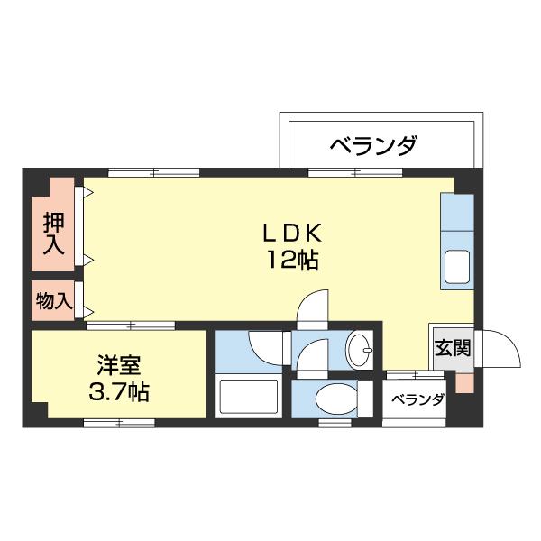 ハイツミレニアム２１（302） 間取り図画像