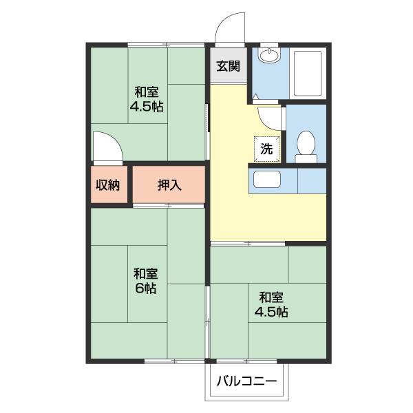ハイツ松本（203） 間取り図画像