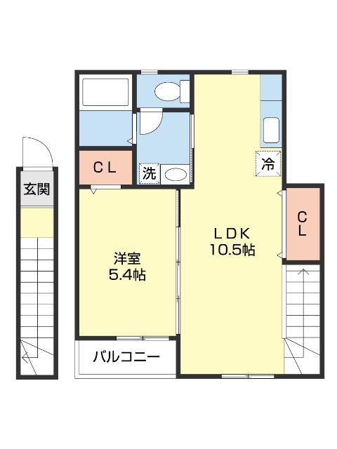 ＴＪ鳴神２Ｄ棟（202） 間取り図画像