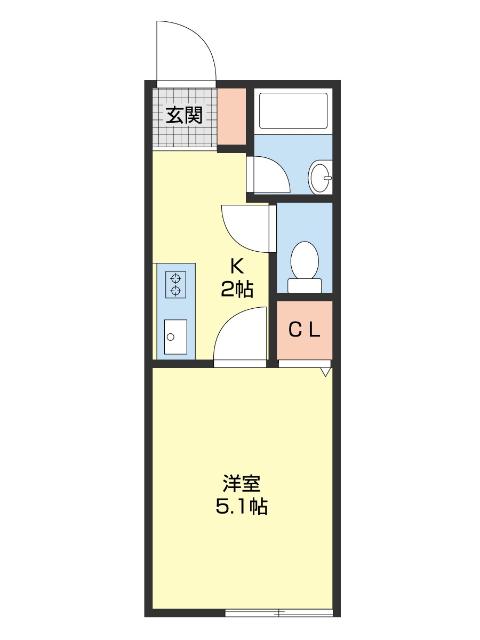 ＴＪ鳴神２Ｄ棟（107） 間取り図画像
