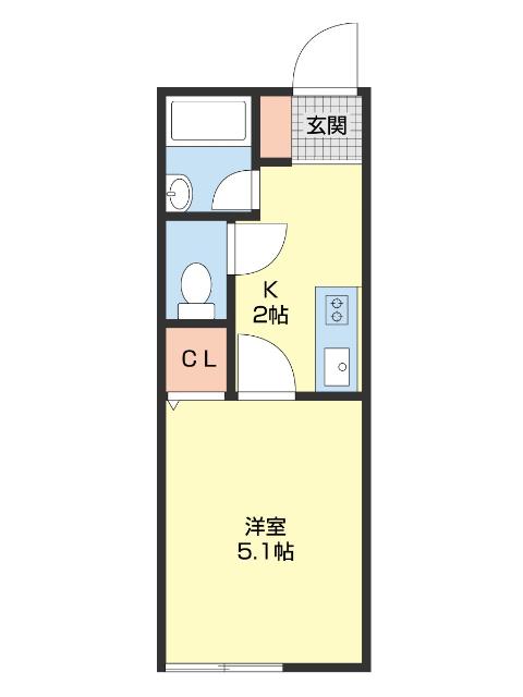 ＴＪ鳴神２Ｄ棟（106） 間取り図画像