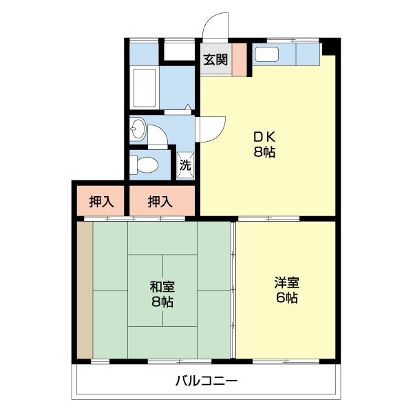 ローズハイツ松島（306） 間取り図画像