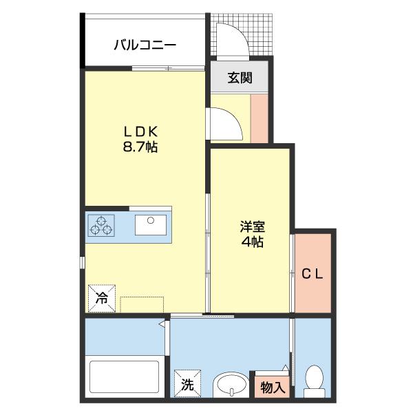 Solis北新（105） 間取り図画像