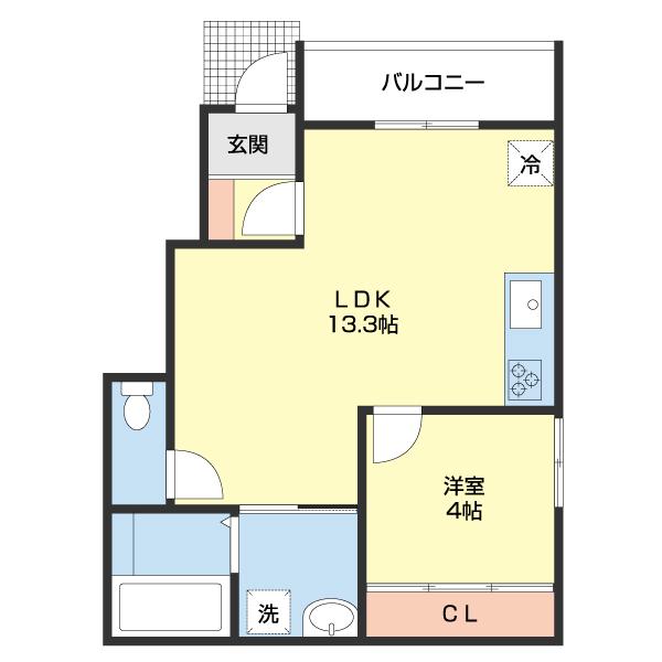 Solis北新（106） 間取り図画像