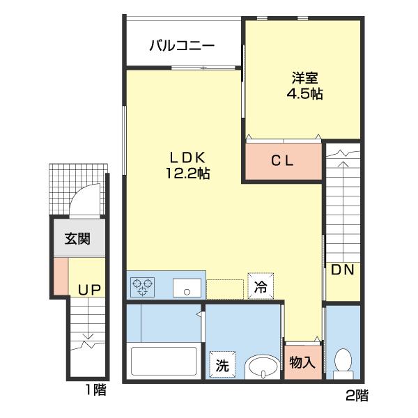 Solis北新（204） 間取り図画像