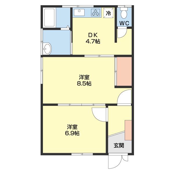 貴志中住宅（2） 間取り図画像
