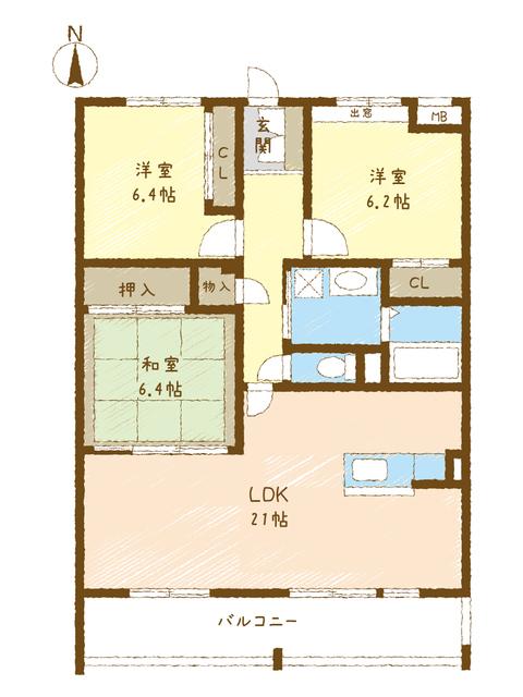  間取り図写真