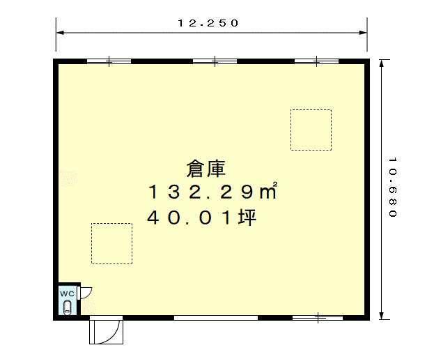 和歌山市中島倉庫　Ⅱ（101） 間取り図画像