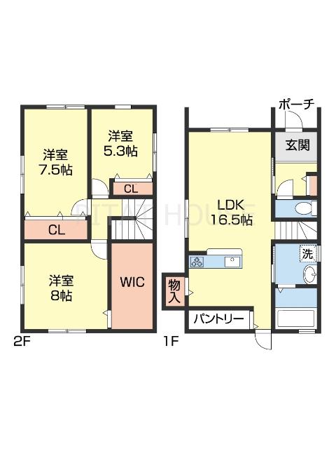 プルーム小雑賀 間取り図画像
