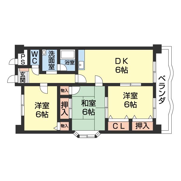 セピアコートⅠ（1-101） 間取り図画像