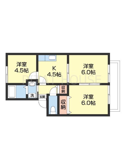 プレジール加納Ⅱ（108） 間取り図画像