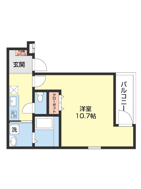 フジパレス紀伊中ノ島イースト（103） 間取り図画像