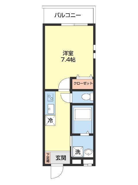 フジパレス紀伊中ノ島イースト（201） 間取り図画像