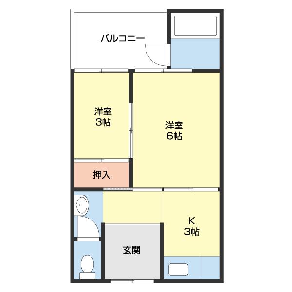 塩屋5丁目長屋（2） 間取り図画像