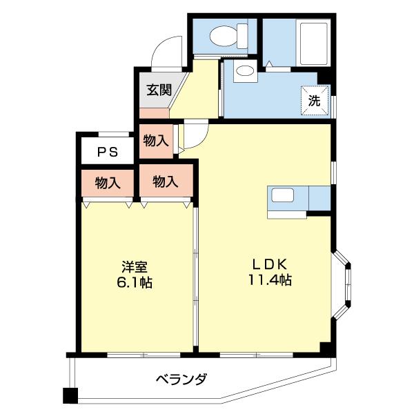 Ｍ・吹上（401） 間取り図画像